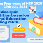 National Education Policy 2020 Quiz Competition Online.