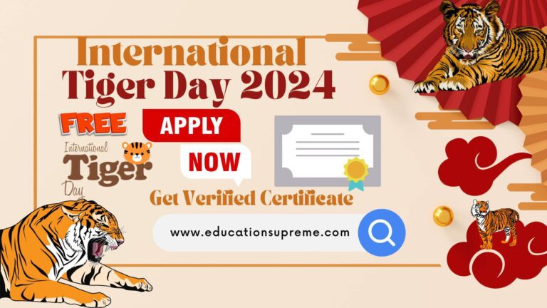 Free International Tiger Day Quiz 2024 with Certificate Online