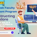 Deconstructing Folklore Online one week Faculty Development Program