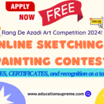 Online Rang De Azadi Art Competition 2024! win prizes & certificates.