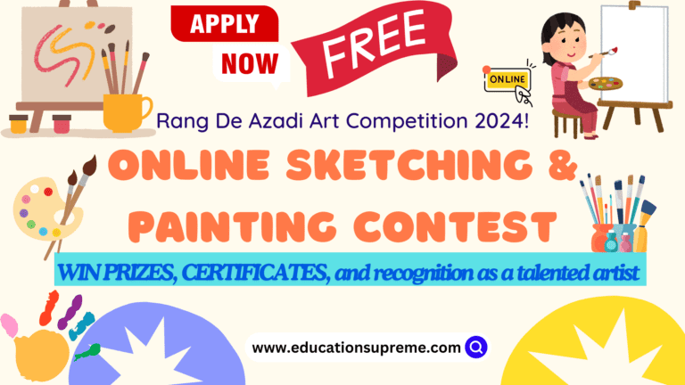 Rang De Azadi Art Competition 2024! win prizes and certificates.