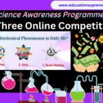 "Science Awareness Programme 2024" online competition.