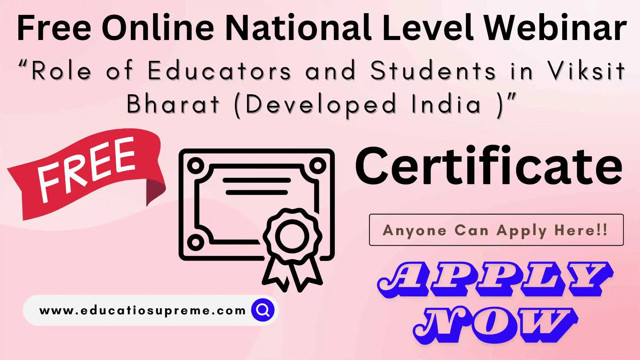 Free Online National Level Webinar on