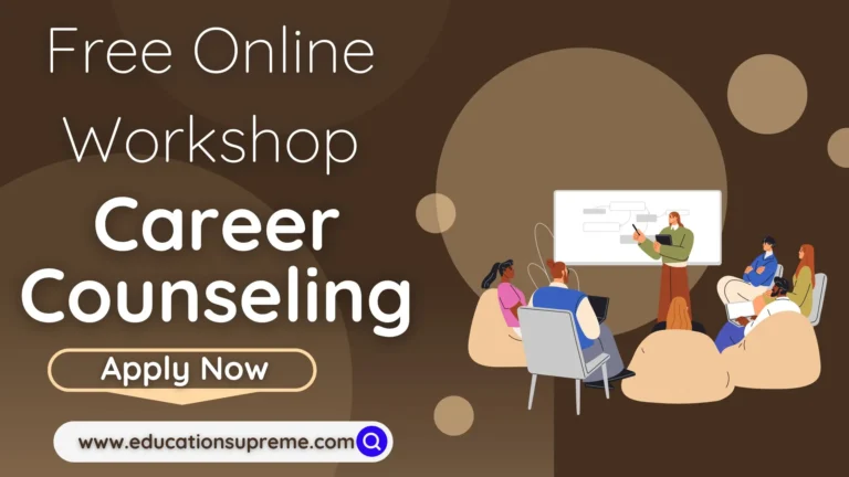 Free Online Workshop on Career Counseling with Certificate.