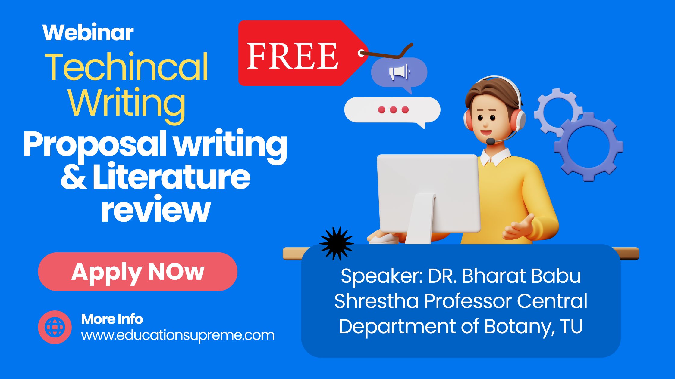 Webinar Techincal Writing Proposal writing Literature review