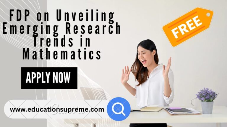 FDP on Unveiling Emerging Research Trends in Mathematics