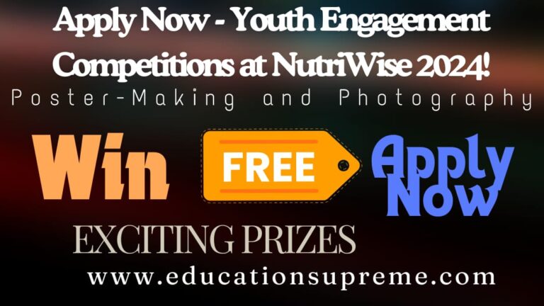 Apply Now - Youth Engagement Competitions on NutriWise 2024!