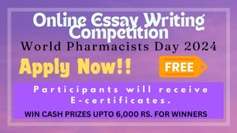 Essay Writing Competition on World Pharmacists Day 2024