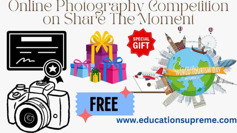 Online Photography Competition on Share The Moment Certificate