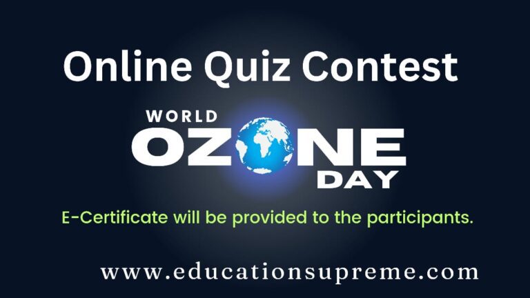 Online Quiz Contest on World Ozone Day 2024