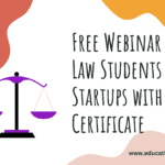 Webinar Law Students & Startups Certificate.