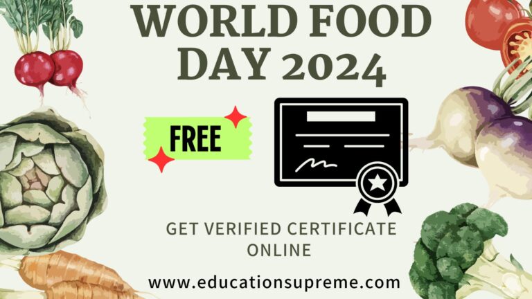 Online Quiz on World Food Day 2024 with Certificate