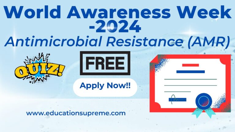 Quiz World Antimicrobial Resistance Awareness Week 2024