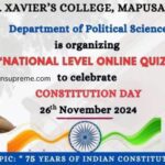 Online Quiz Constitution Day 2024 National Level Certificate.