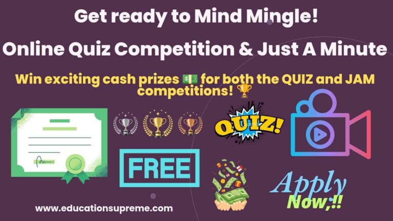 Mind Mingle Online Competitions on Quiz & video