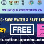 Save water and Save Energy Online Quiz Competition