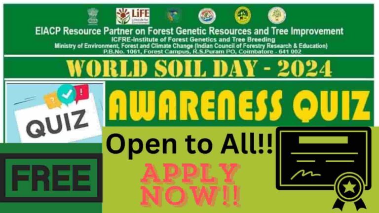 Online Free Quiz World Soil Day Certificate