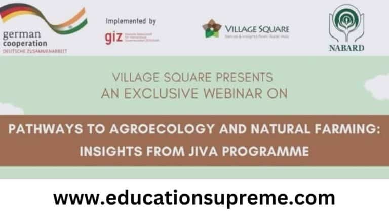 Agroecological Practices and Natural Farming webinar online.