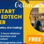 Career in STEM, Robotics, Al & Coding Webinar online.