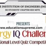 National Level Quiz Competition Energy IQ Challenge