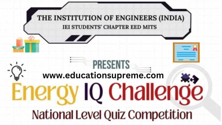 National Level Quiz Competition Energy IQ Challenge