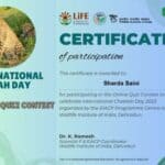 Online International Cheetah Day Quiz Certificate.