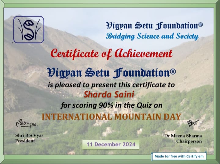 International Mountain Day 2024 Quiz Education Supreme