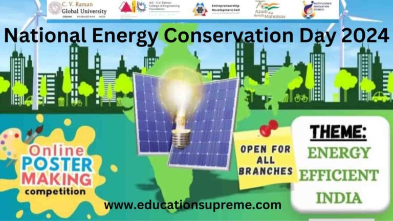 Online Free Poster Competition National Energy Conservation Day 2024.