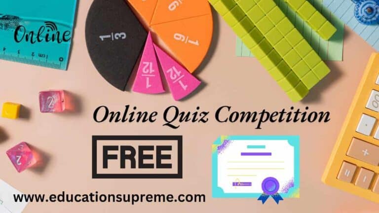 Online Quiz Competition National Mathematics Day 2024