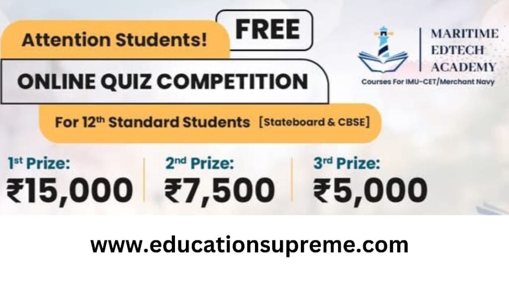 Online Quiz Competition Education Supreme