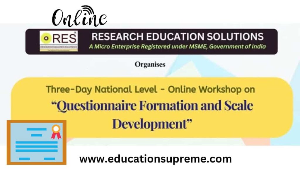 Questionnaire Formation and Scale Development Education Supreme