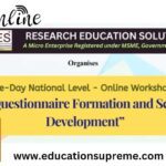 Questionnaire Formation and Scale Development Workshop Online.