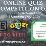 Quiz Competition on International Mountain Day 2024 Certificate online.