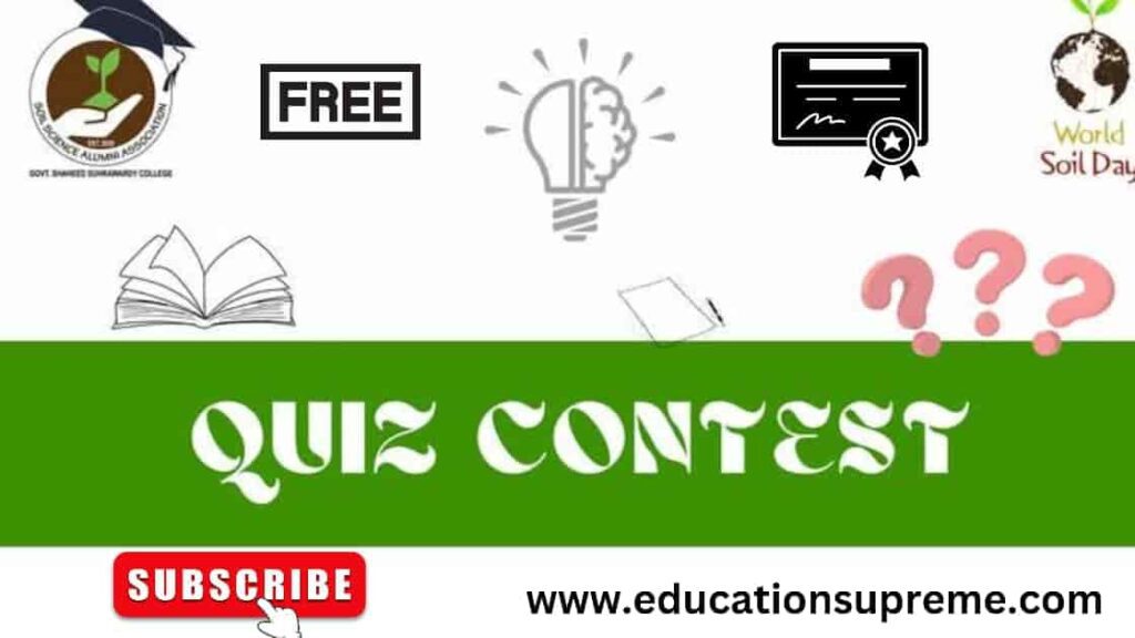 Quiz Competition on World Soil Day Education Supreme