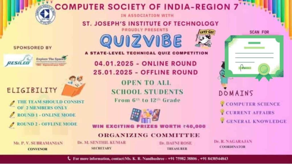 State Level Technical Quiz Competition Education Supreme