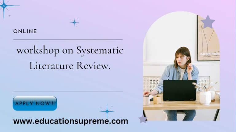 Workshop Systematic Literature Review Certificate