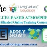 Certificate Online Training Course Values Based Atmosphere.