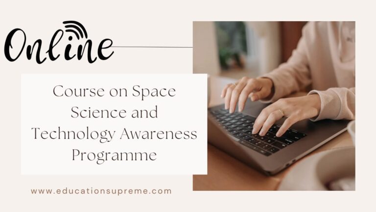 Free Online ISRO START courses SPACE SCIENCE AND TECHNOLOGY AWARNESS PROGRAMME)