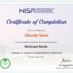 Online Municipal Bonds Course Certification.