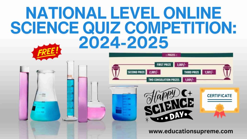 Science Quiz Competition 2025 Education Supreme