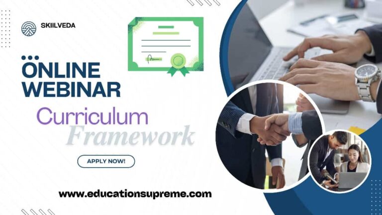 Webinar on Curriculum Framework Online Certificate.