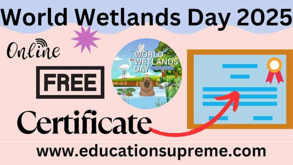 World Wetlands Day 2025 Quiz Education Supreme