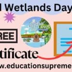 World Wetlands Day 2025 Quiz Online Certificate.