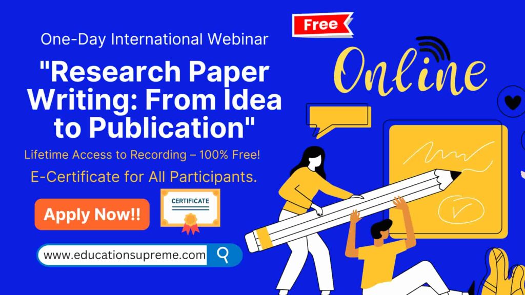 Research Paper Writing From idea to Publication Education Supreme