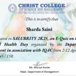 Online Quiz on World Health Day 2025
