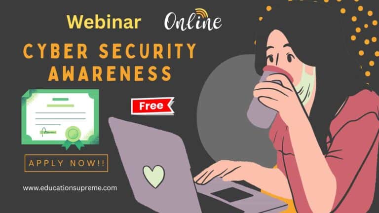 Online Webinar on Cyber Security Awareness.